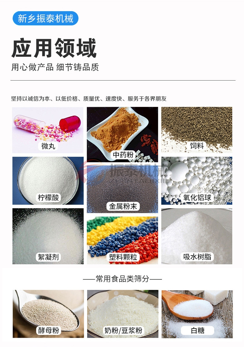 富馬酸粉末圓形搖擺篩應用領域 富馬酸粉末圓形搖擺篩應用領域